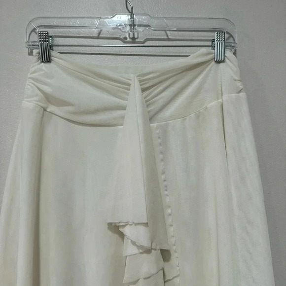 Tommy bahama chiffon mesh asymmetrical skirt with ruffle detail XS - Picture 3 of 8